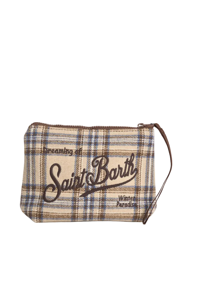 MC2 Saint Barth pochette Aline Winter Paradise beige dettaglio