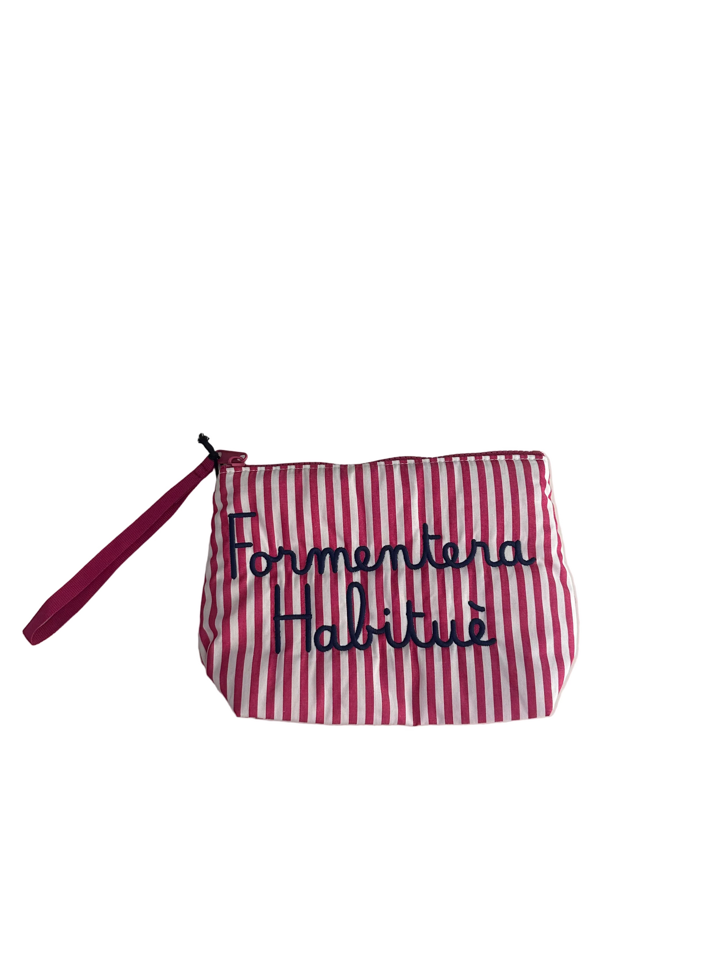 Pochette Saint Barth - Aline Righe “Formentera Habitué” Rosso – Pochette in cotone