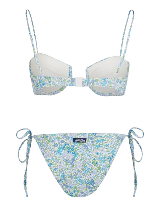 Bikini Salina Virgo bralette con ferretto stampa Liberty | Made with Liberty Fabric