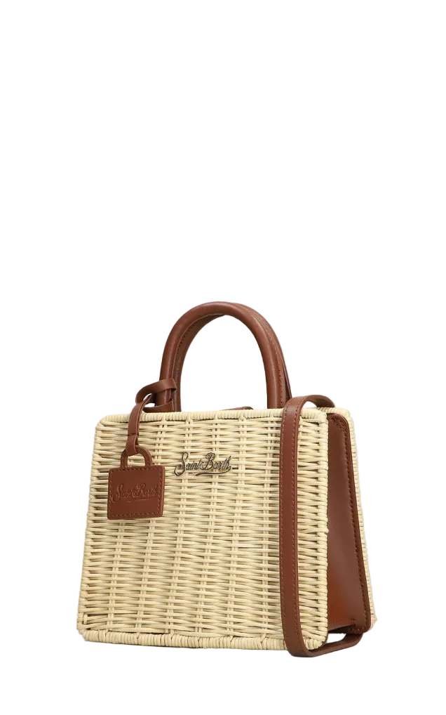 Mc2 Saint Barth Borsa tote mini con placca logo Mc2 Saint Barth