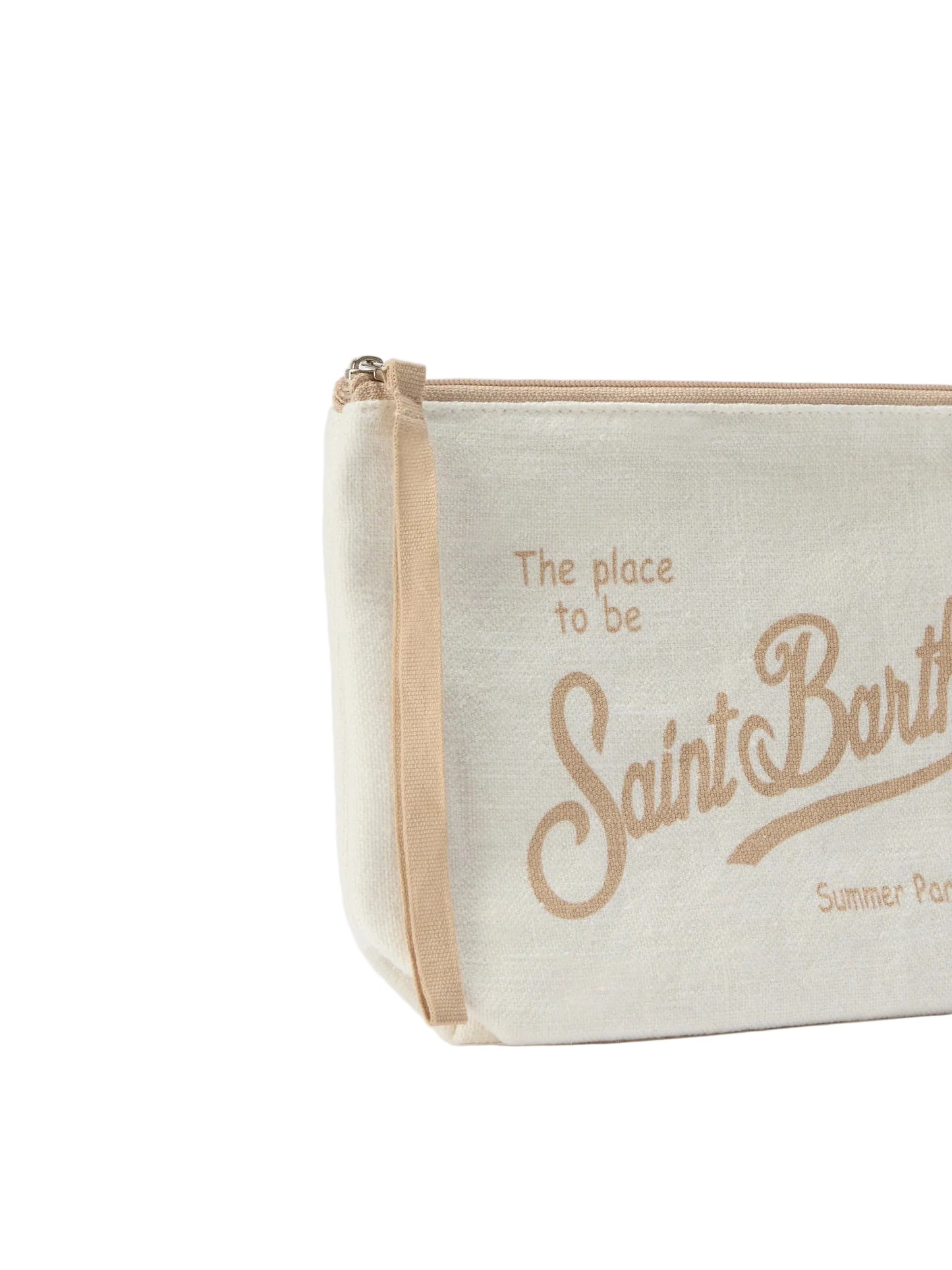 Pochette Saint Barth - POCHETTE IN LINO BIANCA