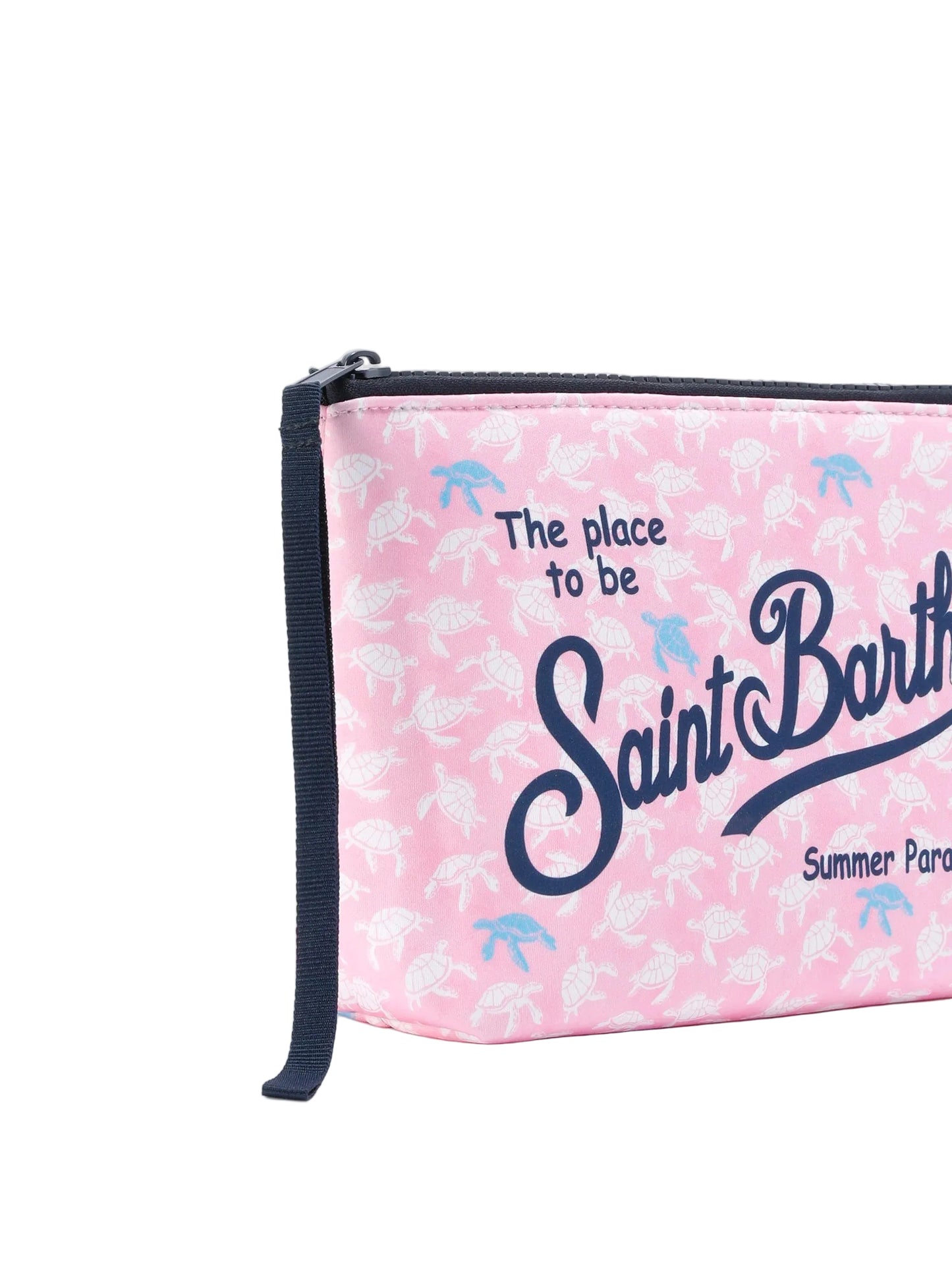 Pochette Saint Barth - Aline Rosa stampa tartarughe