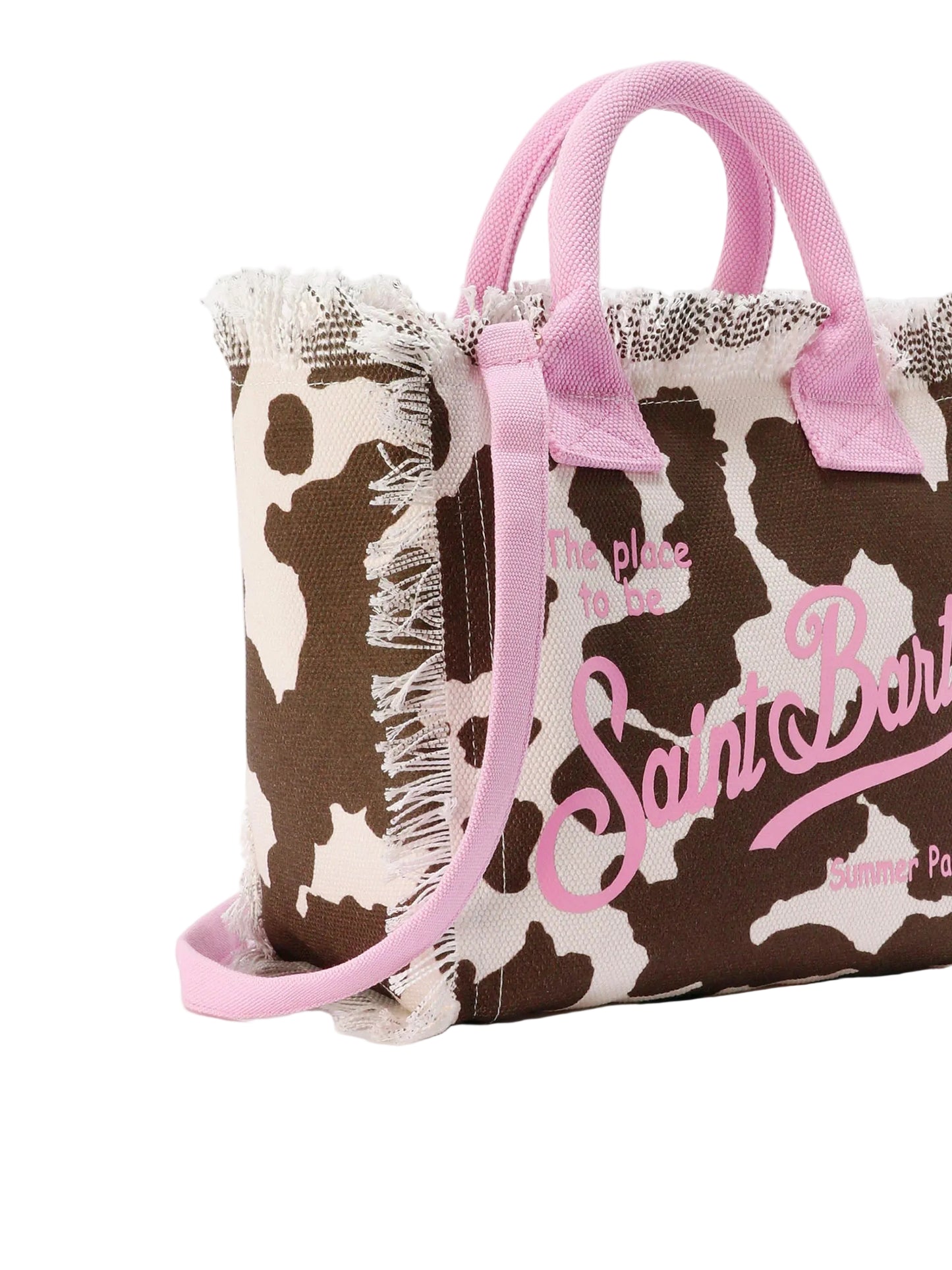 BORSA SAINT BARTH - Borsa Colette in canvas animalier