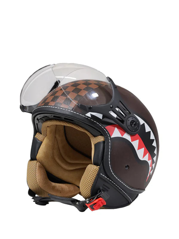 Casco Jet SprayGround Sharks in Paris Helmet Marrone