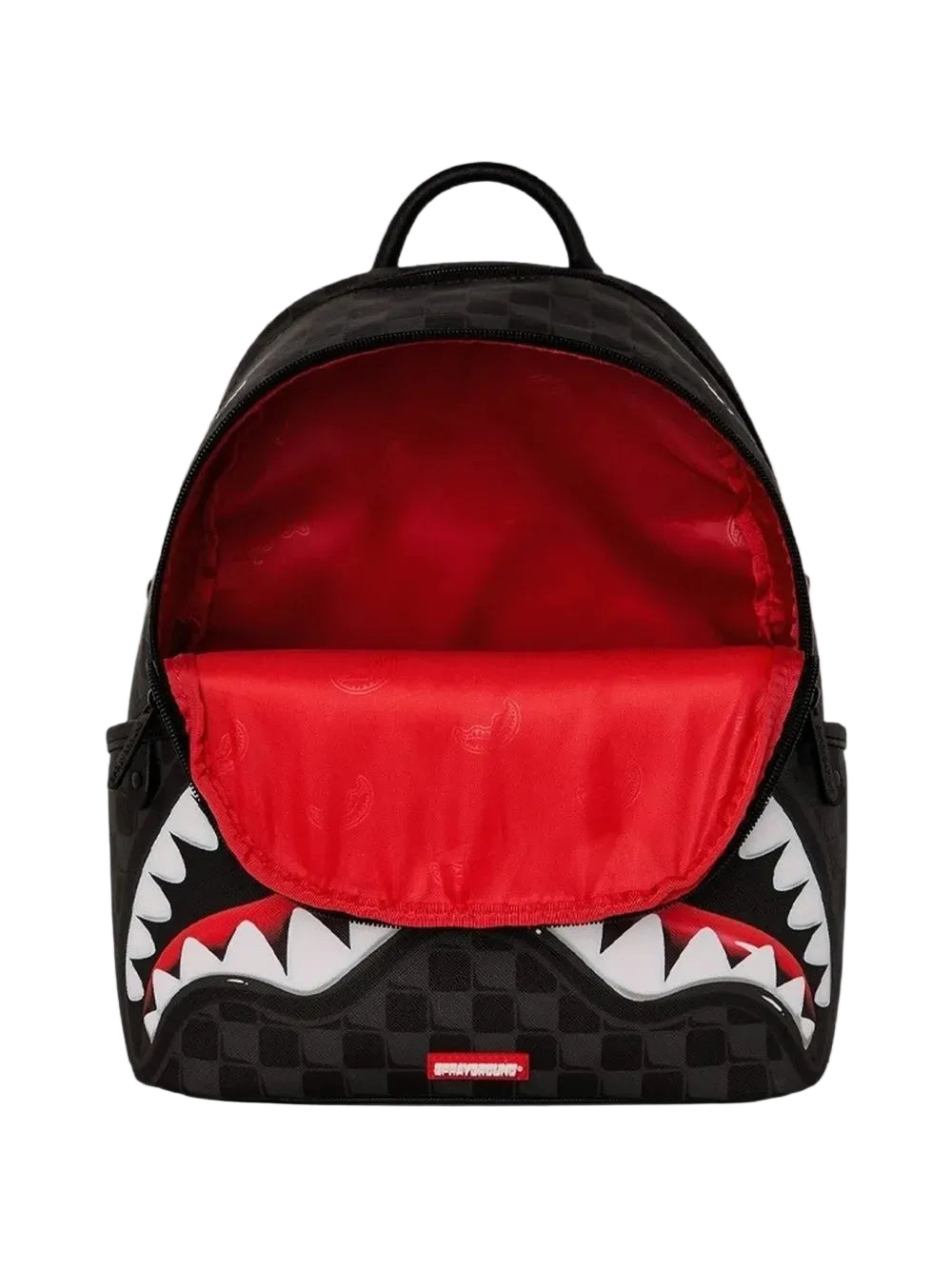 Zainetto Sprayground Shark - Zaino Unisex Nero a Scacchi - Originale