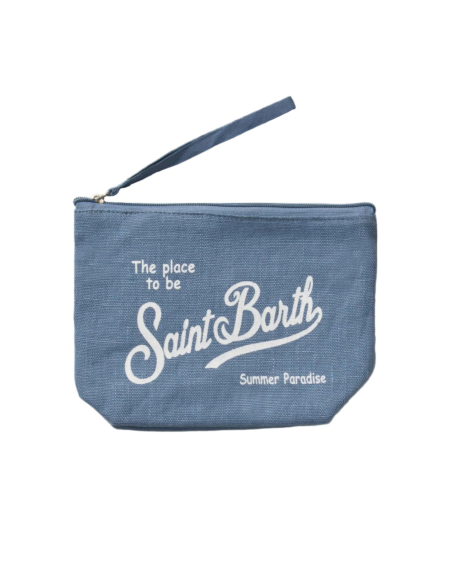 Pochette Saint Barth - POCHETTE IN LINO Denim