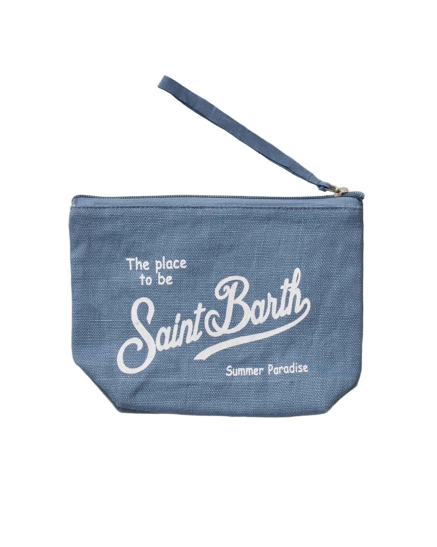 Pochette Saint Barth - POCHETTE IN LINO Denim