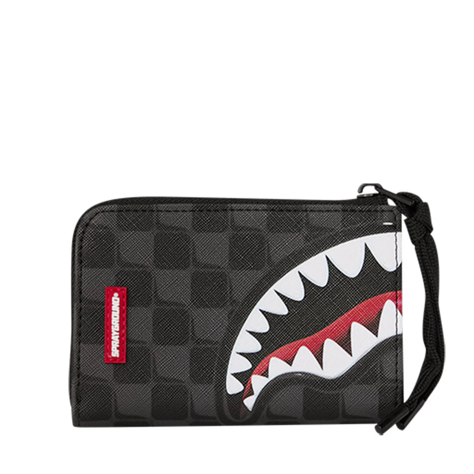Portafoglio Piccolo con Zip SPRAYGROUND stampa Sharks in Paris Balloon Black
