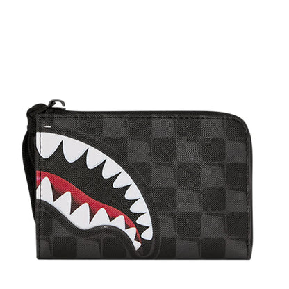Portafoglio Piccolo con Zip SPRAYGROUND stampa Sharks in Paris Balloon Black