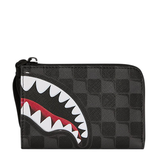 Portafoglio Piccolo con Zip SPRAYGROUND stampa Sharks in Paris Balloon Black