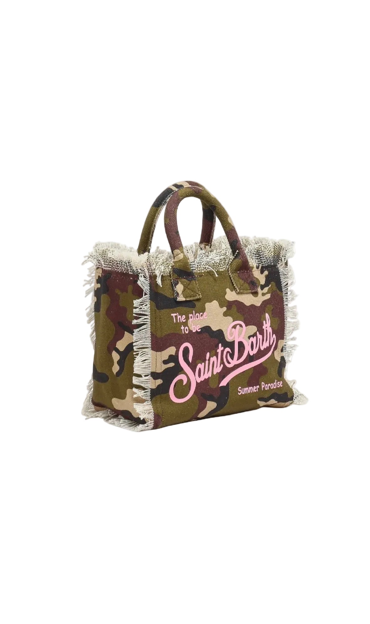 BORSA SAINT BARTH - Borsa Vanity mini in canvas militare