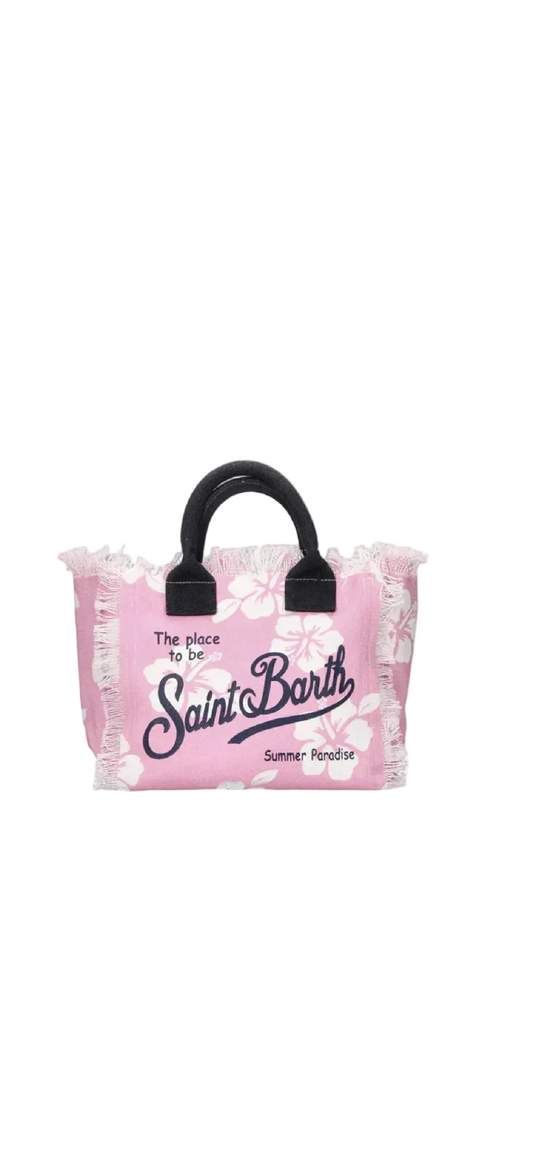 BORSA SAINT BARTH - Borsa Vanity mini hibiscus rosa