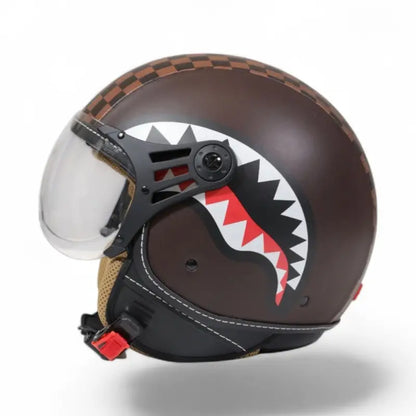Casco Jet SprayGround Sharks in Paris Helmet Marrone