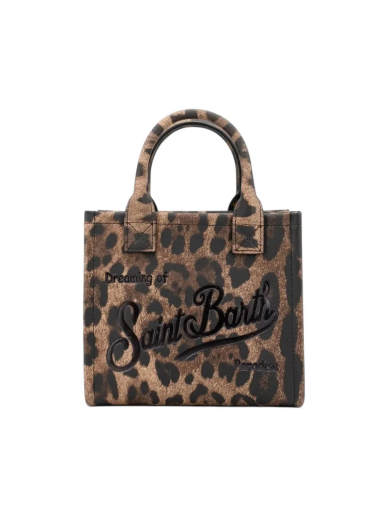 BORSA SAINT BARTH - MC2 SAINT BARTH Borsa Donna VANITY BAG MINI 00761I PRINTED LEOPARD LEATHER 12 Prezzo scontato