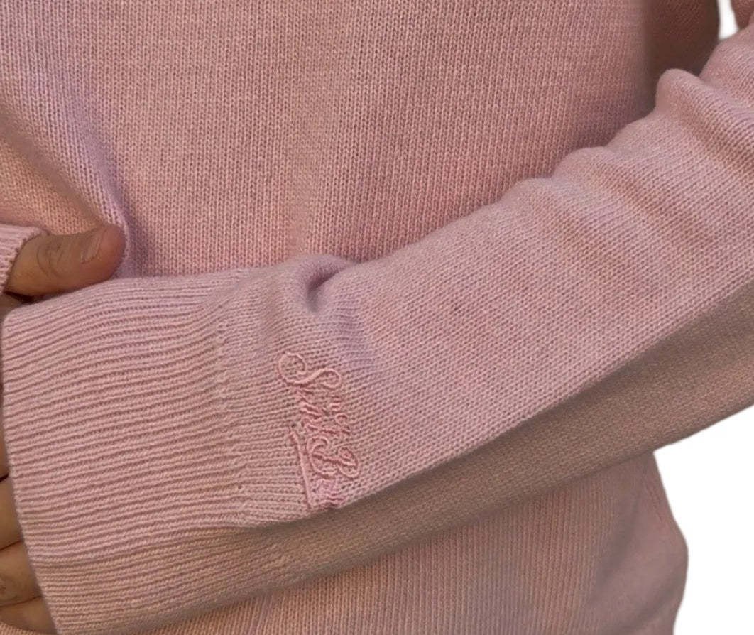 Maglione Saint Barth - New Queen Embry rosa "Mi sa che M'attacco"
