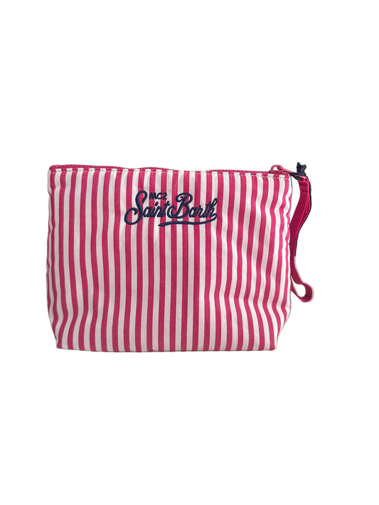 Pochette Saint Barth - Aline Righe “Formentera Habitué” Rosso – Pochette in cotone