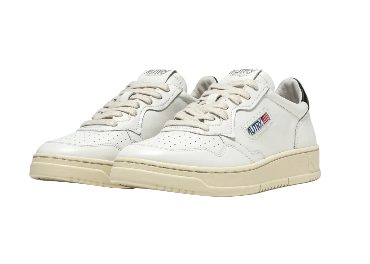AUTRY SNEAKERS SNEAKERS MEDALIST LOW IN PELLE BIANCA E NERA AULM - LL22