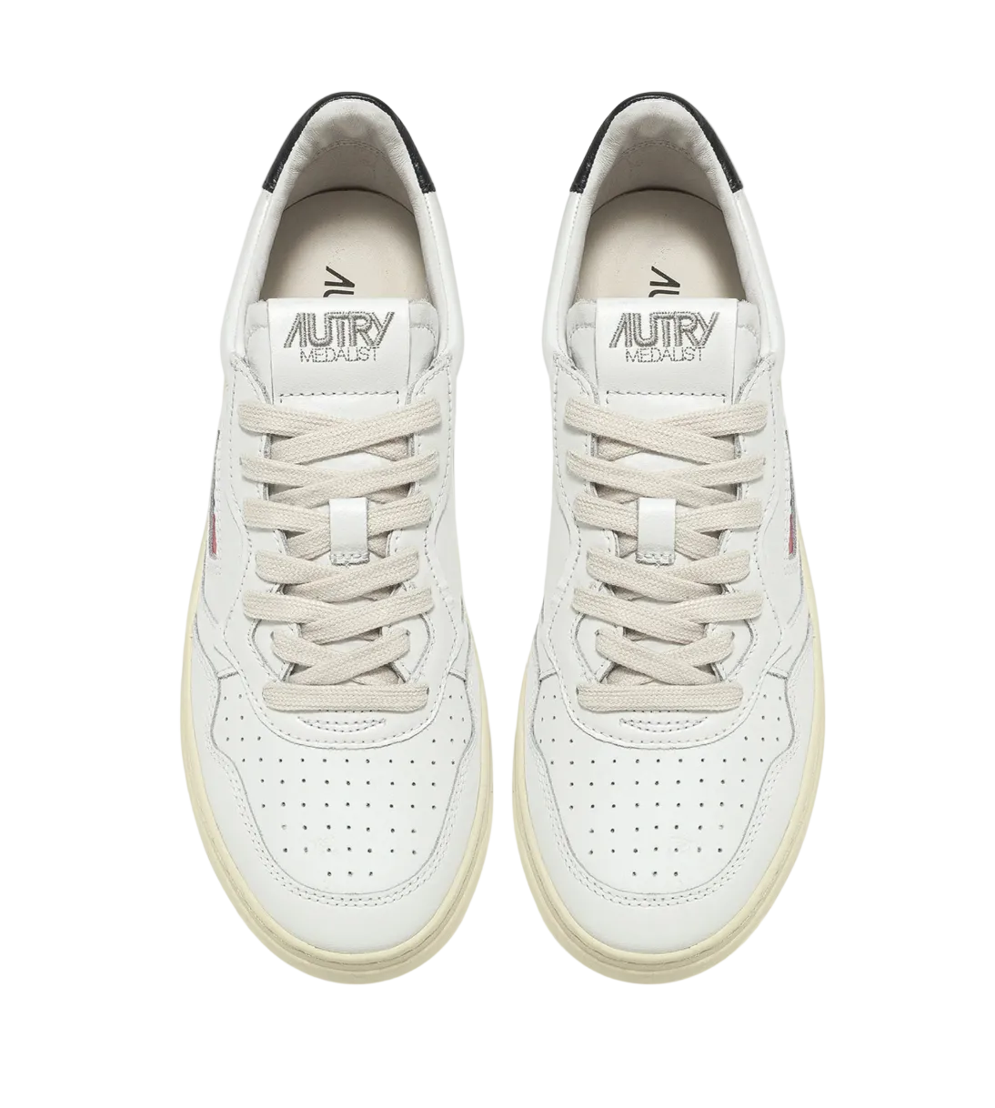 AUTRY SNEAKERS SNEAKERS MEDALIST LOW IN PELLE BIANCA E NERA AULM - LL22