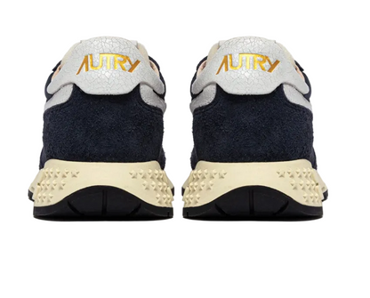 AUTRY SNEAKERS SNEAKERS REELWIND LOW IN NYLON SUEDE E PELLE CARBON E ARGENTO