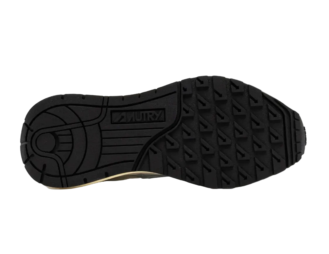 AUTRY SNEAKERS SNEAKERS REELWIND IN NYLON E PELLE METALLIZZATA ARGENTO
