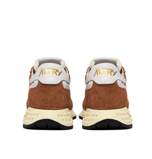 AUTRY SNEAKERS SNEAKERS REELWIND LOW IN NYLON E SUEDE BROWN SUGAR E BIANCO