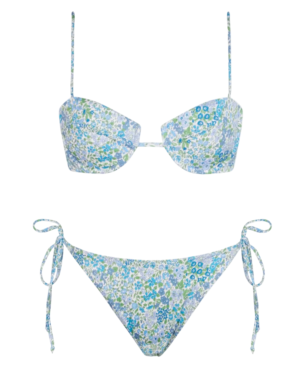 Bikini Salina Virgo bralette con ferretto stampa Liberty | Made with Liberty Fabric