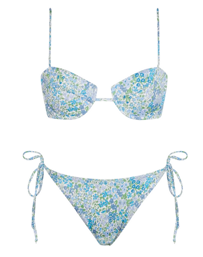 Bikini Salina Virgo bralette con ferretto stampa Liberty | Made with Liberty Fabric