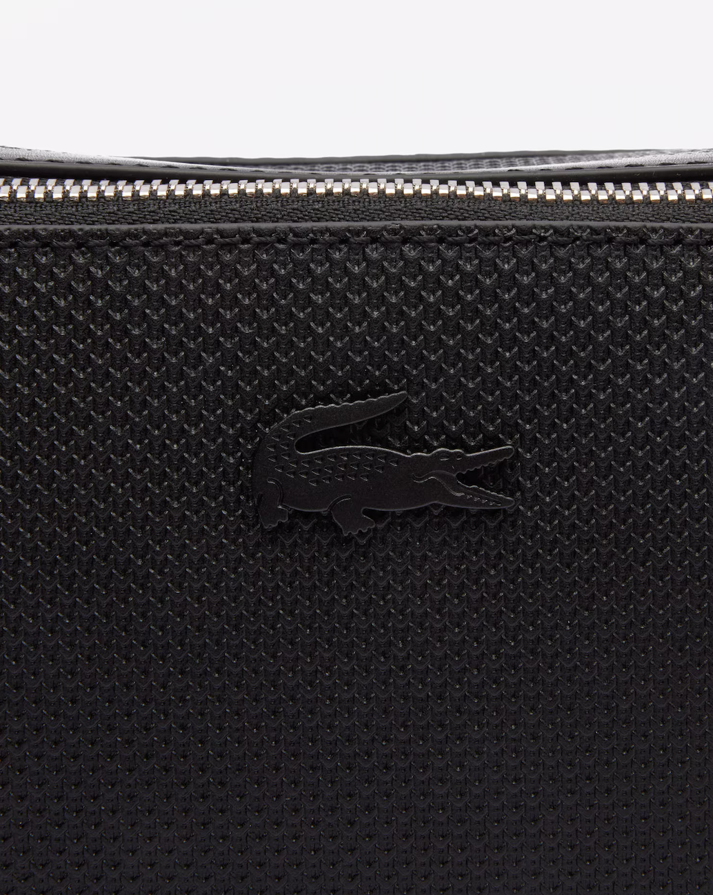 Lacoste - Borsa Reporter in pelle effetto piqué Chantaco