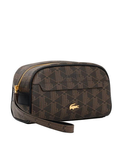 Necessaire Lacoste con Monogramma Granulato