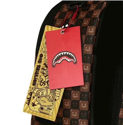 Zaino Sprayground - SHARKS IN PARIS WTF BUBBLE BROWN CHECK BACKPACK