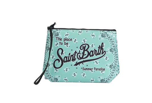 Pochette Saint Barth - Aline in scuba bandanna