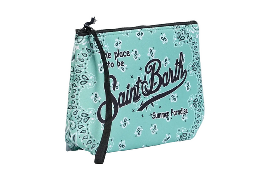 Pochette Saint Barth - Aline in scuba bandanna