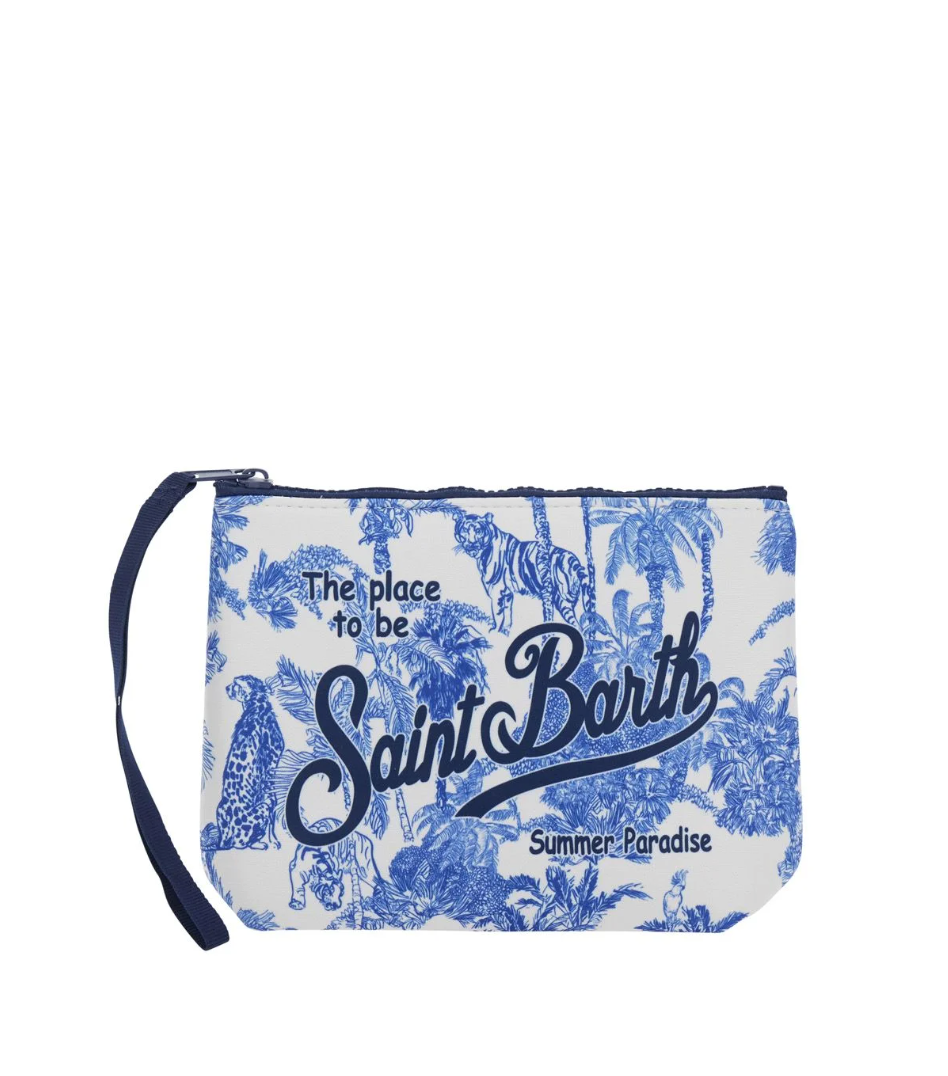 Pochette Saint Barth - Aline Jungle Azzurra
