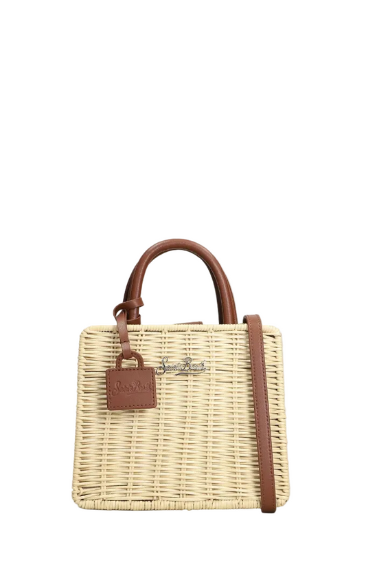Mc2 Saint Barth Borsa tote mini con placca logo Mc2 Saint Barth
