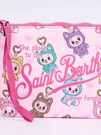 Saint Barth - Pochette Aline LABUBU rosa