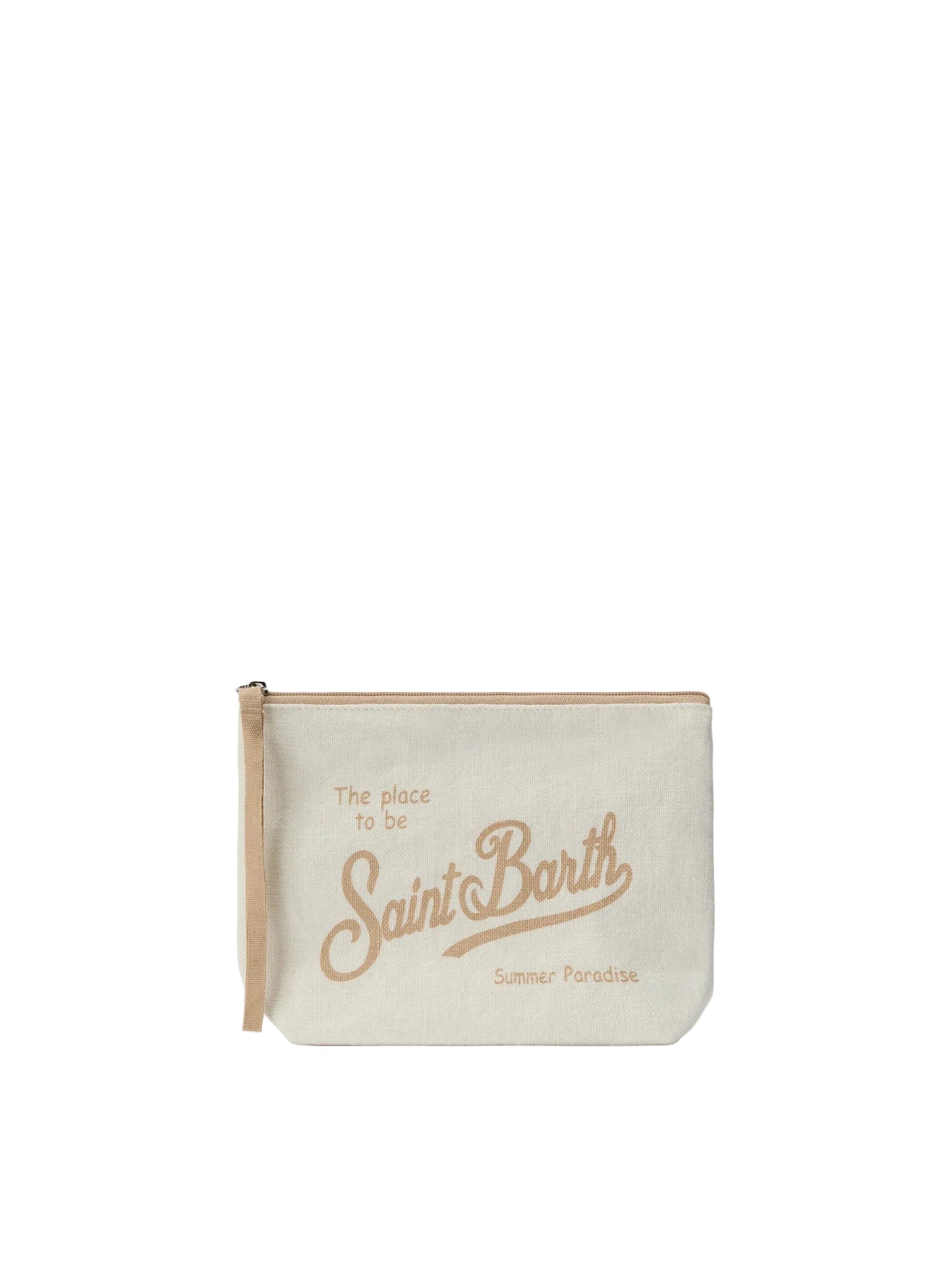 Pochette Saint Barth - POCHETTE IN LINO BIANCA