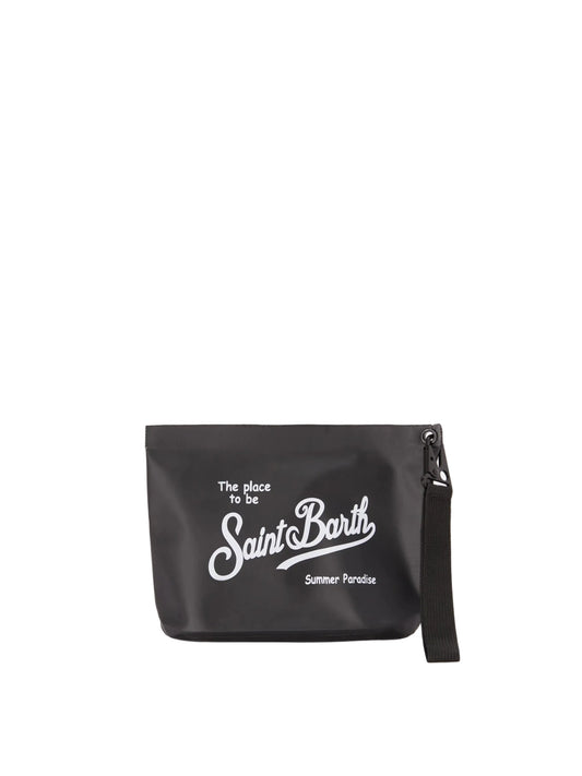 Pochette Saint Barth - Aline Aqua Pochette impermeabile in PVC nera