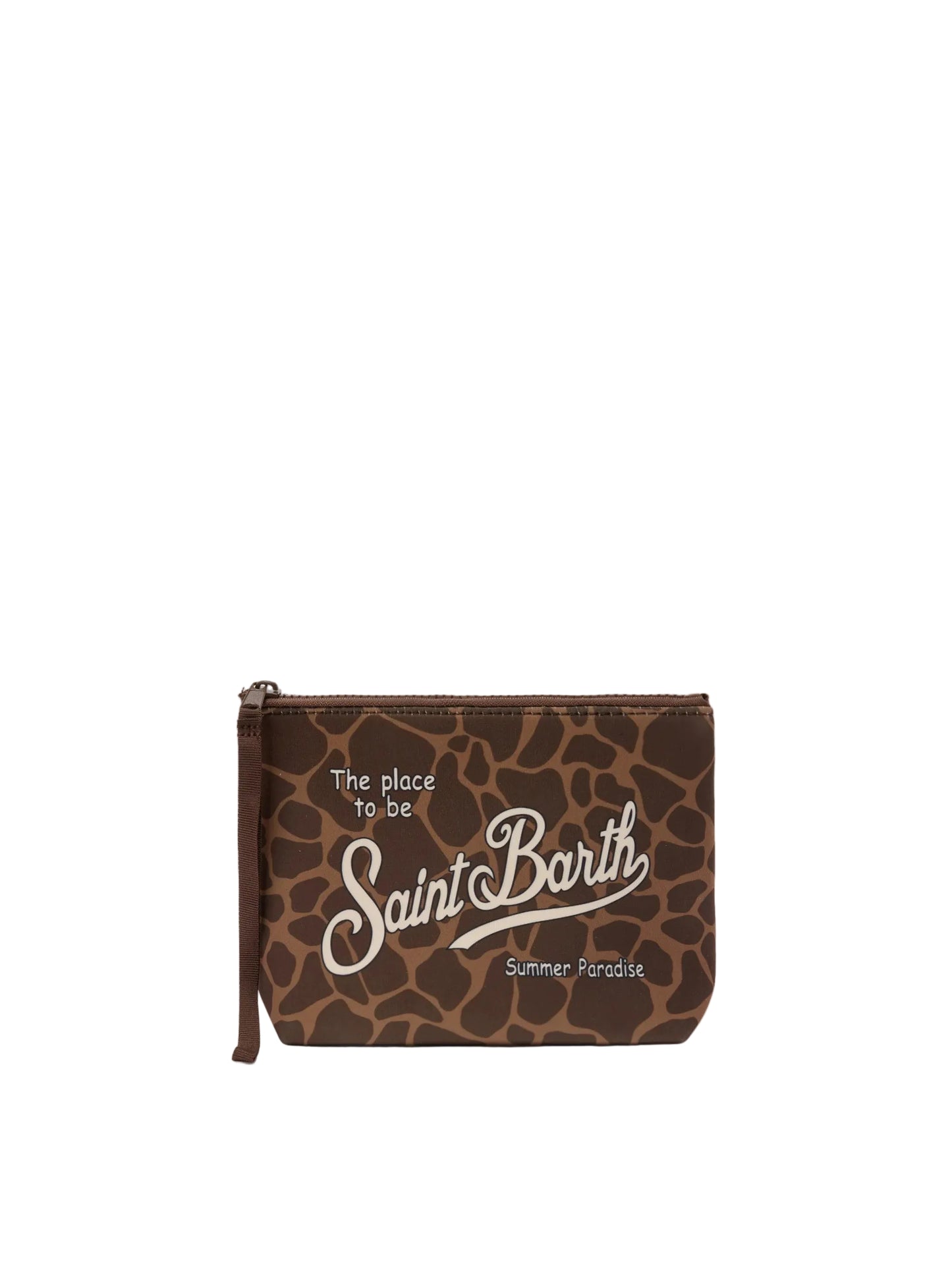 Pochette Saint Barth - Aline Animalier Marrone