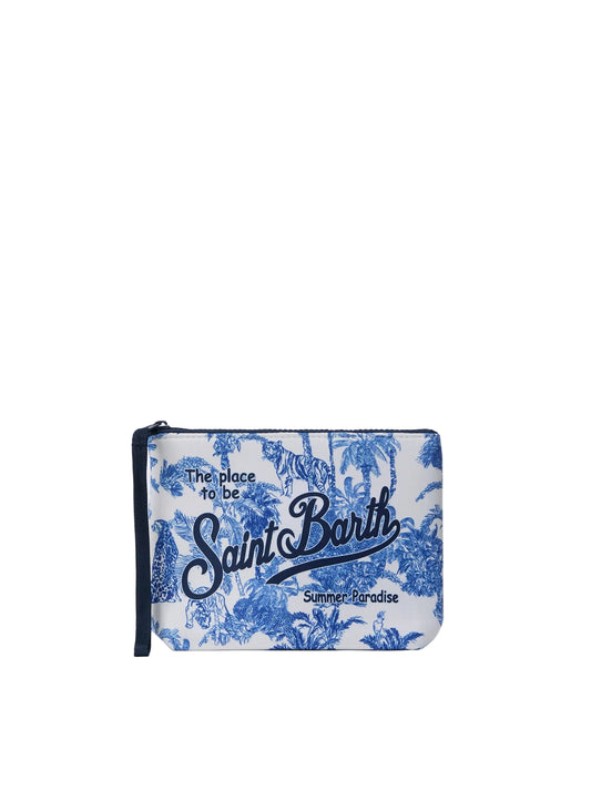 Pochette Saint Barth - Aline Jungle Azzurra