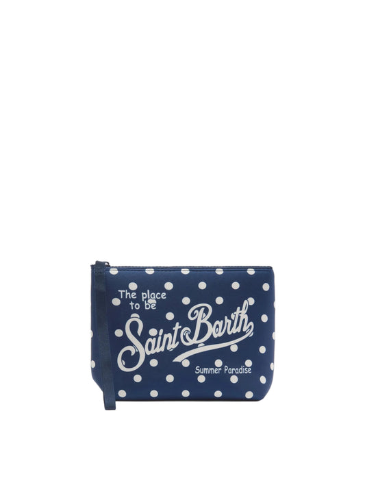 Pochette Saint Barth - Aline Pois Blu