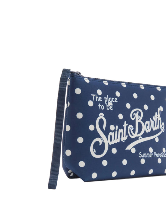 Pochette Saint Barth - Aline Pois Blu