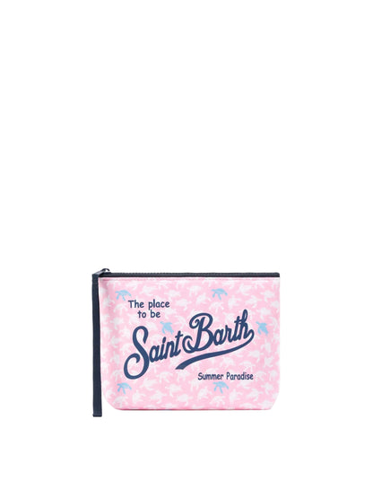 Pochette Saint Barth - Aline Rosa stampa tartarughe