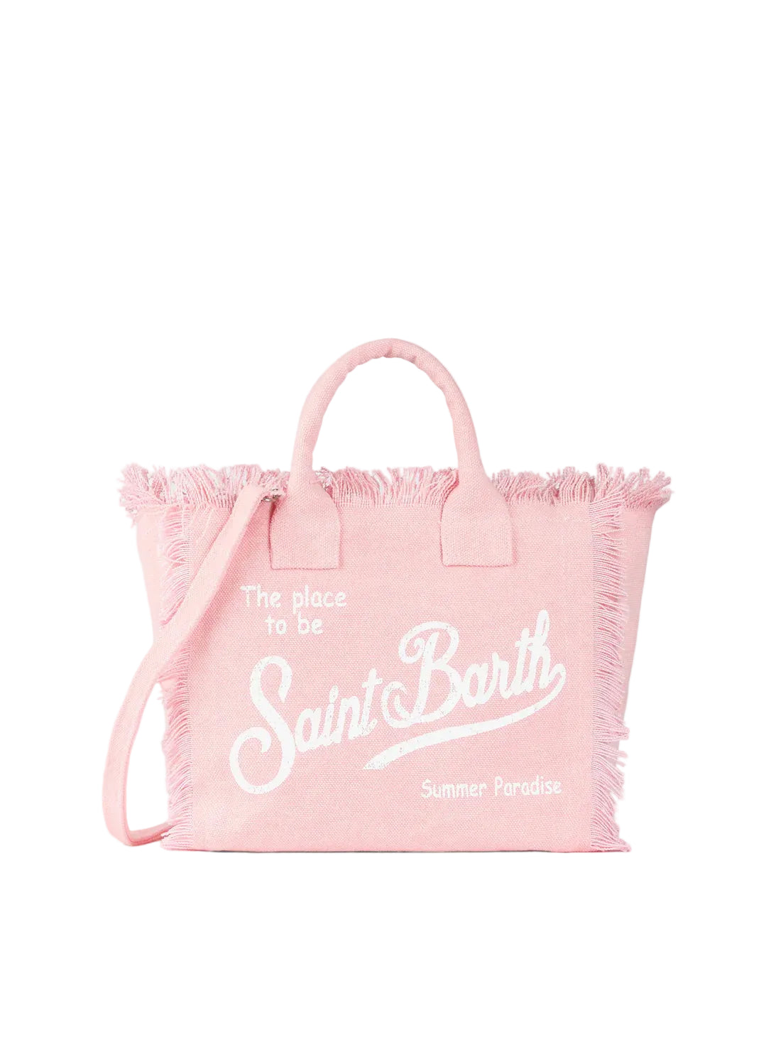 BORSA SAINT BARTH - Borsa Colette in canvas rosa