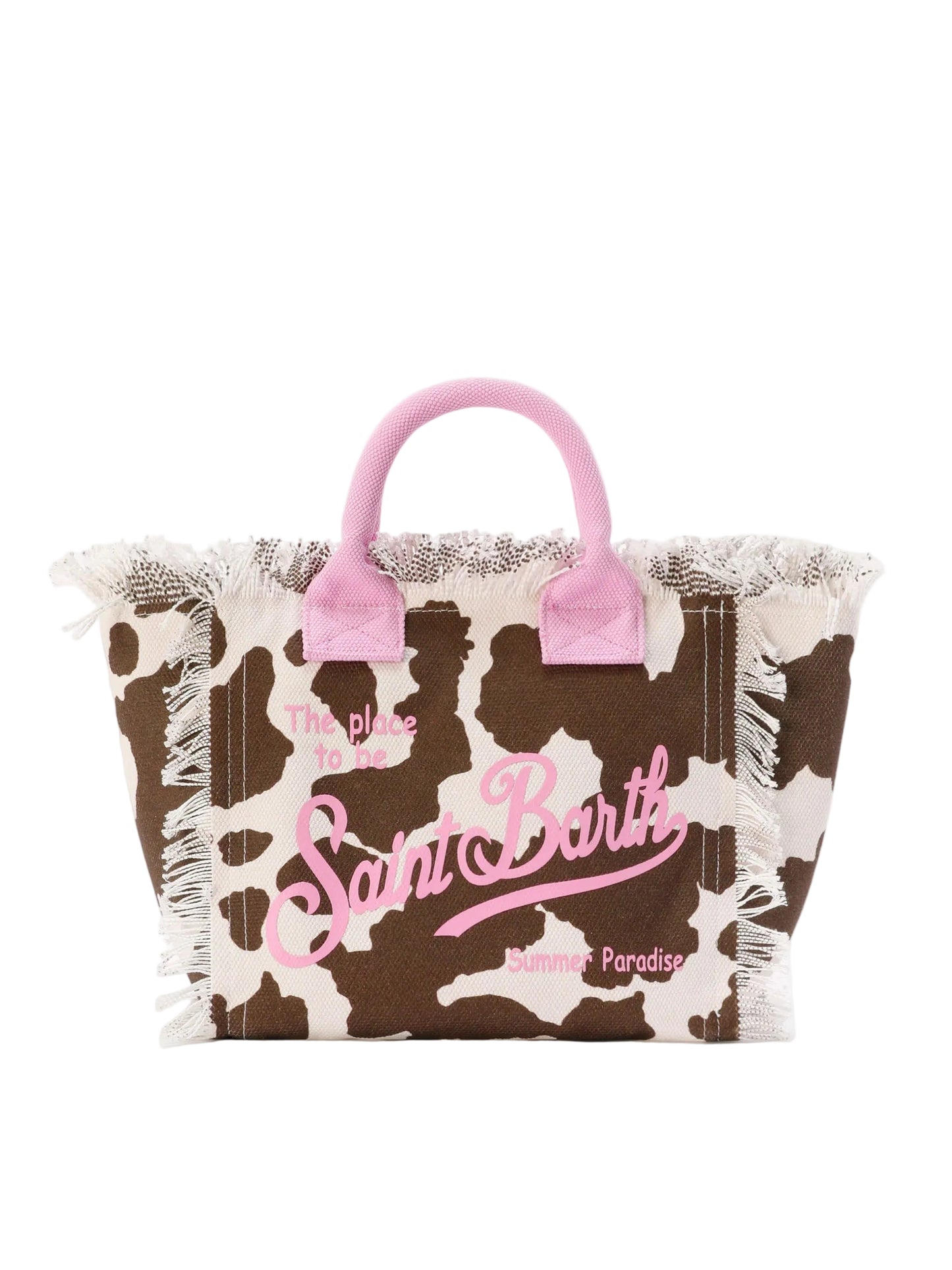 BORSA SAINT BARTH - Borsa Colette in canvas animalier