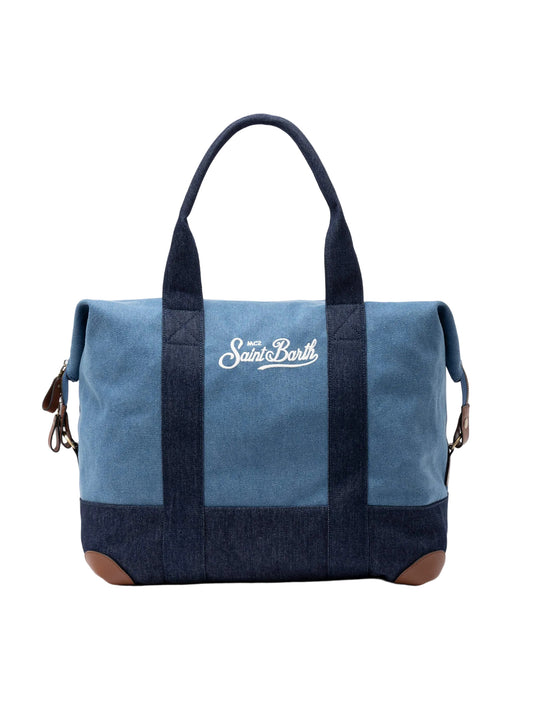 Borsone Saint Barth - Travel Duffel Bag in denim