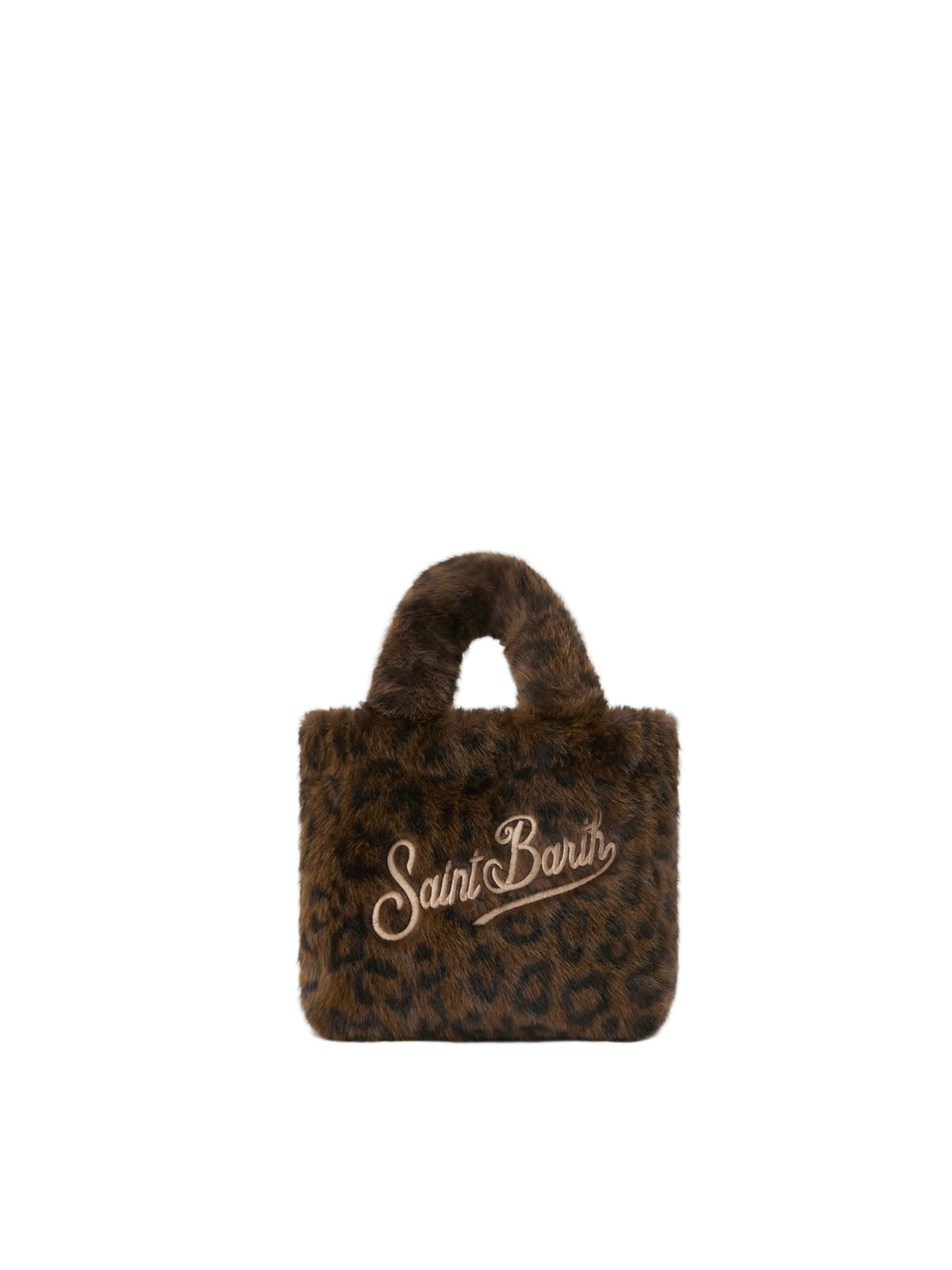 MC2 Saint Barth borsa Mini Vanity Soft in pelliccia sintetica leopardata