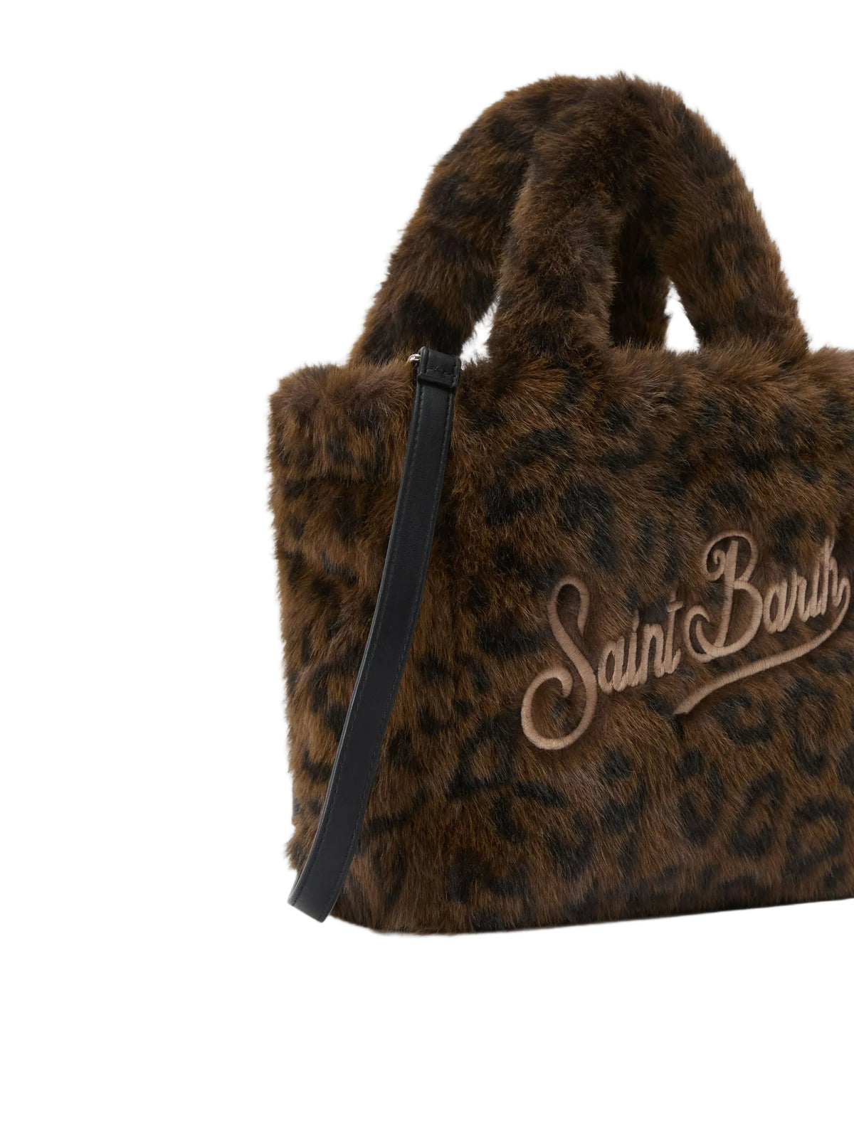 Borsa Mini Vanity MC2 Saint Barth animalier dettaglio logo ricamato