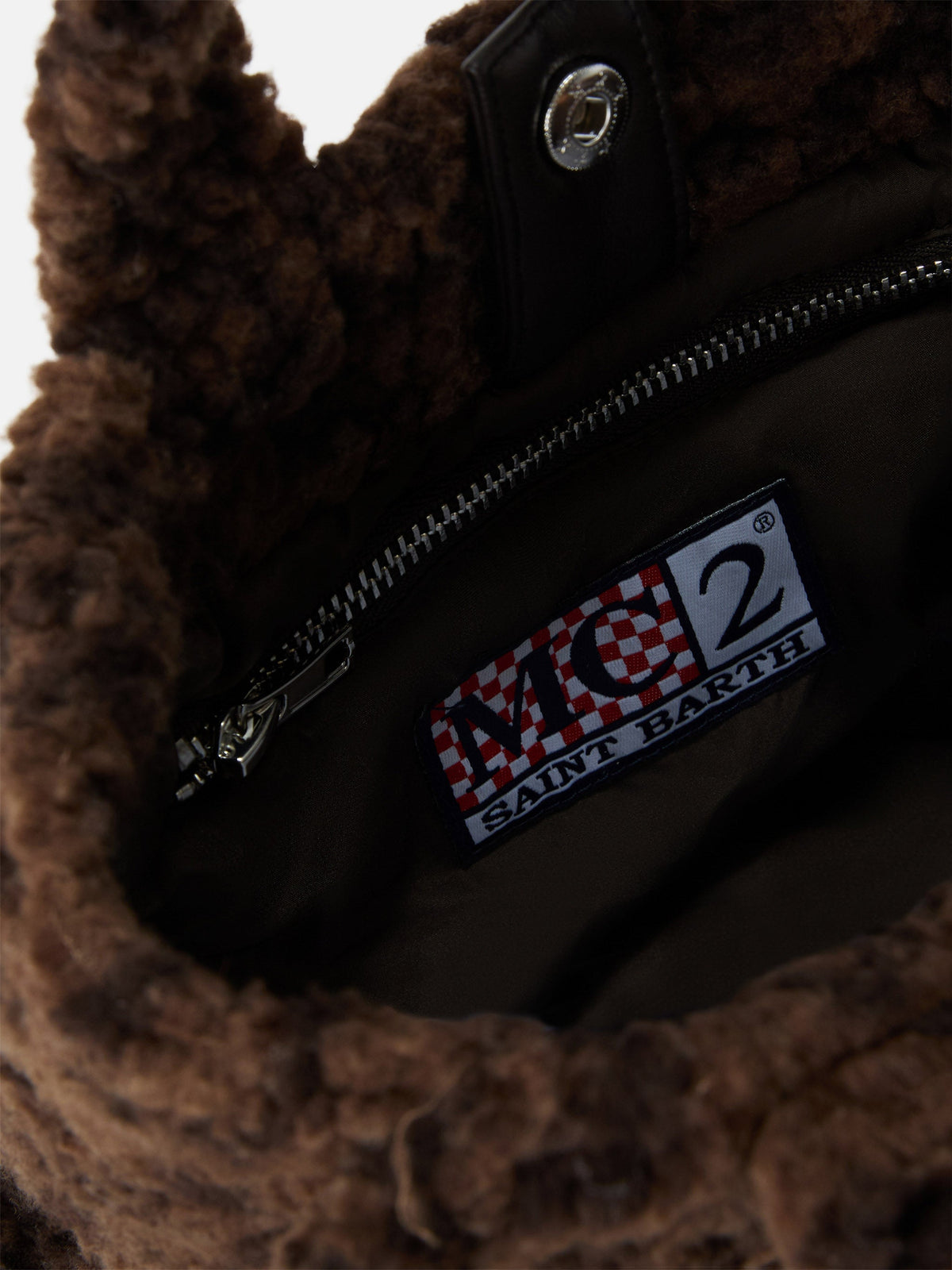 MC2 Saint Barth Mini Vanity bag leopardata vista laterale