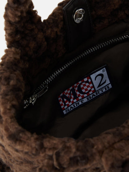 MC2 Saint Barth Mini Vanity bag leopardata vista laterale