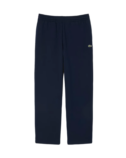 Lacoste - Pantaloni della tuta relaxed fit in tessuto felpato blu navy